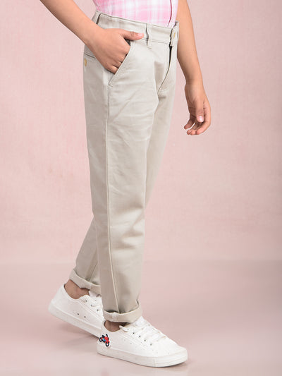 Beige Printed Trousers-Boys Trousers-Crimsoune Club