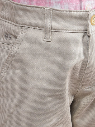 Beige Printed Trousers-Boys Trousers-Crimsoune Club