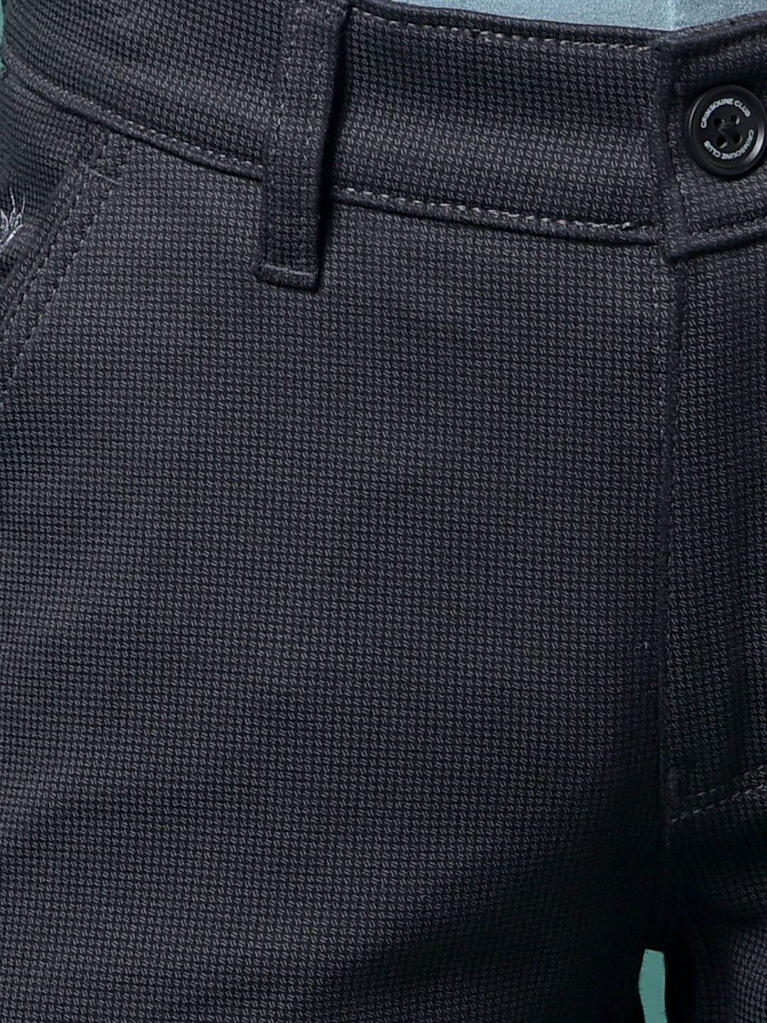 Black Printed Trousers-Boys Trousers-Crimsoune Club
