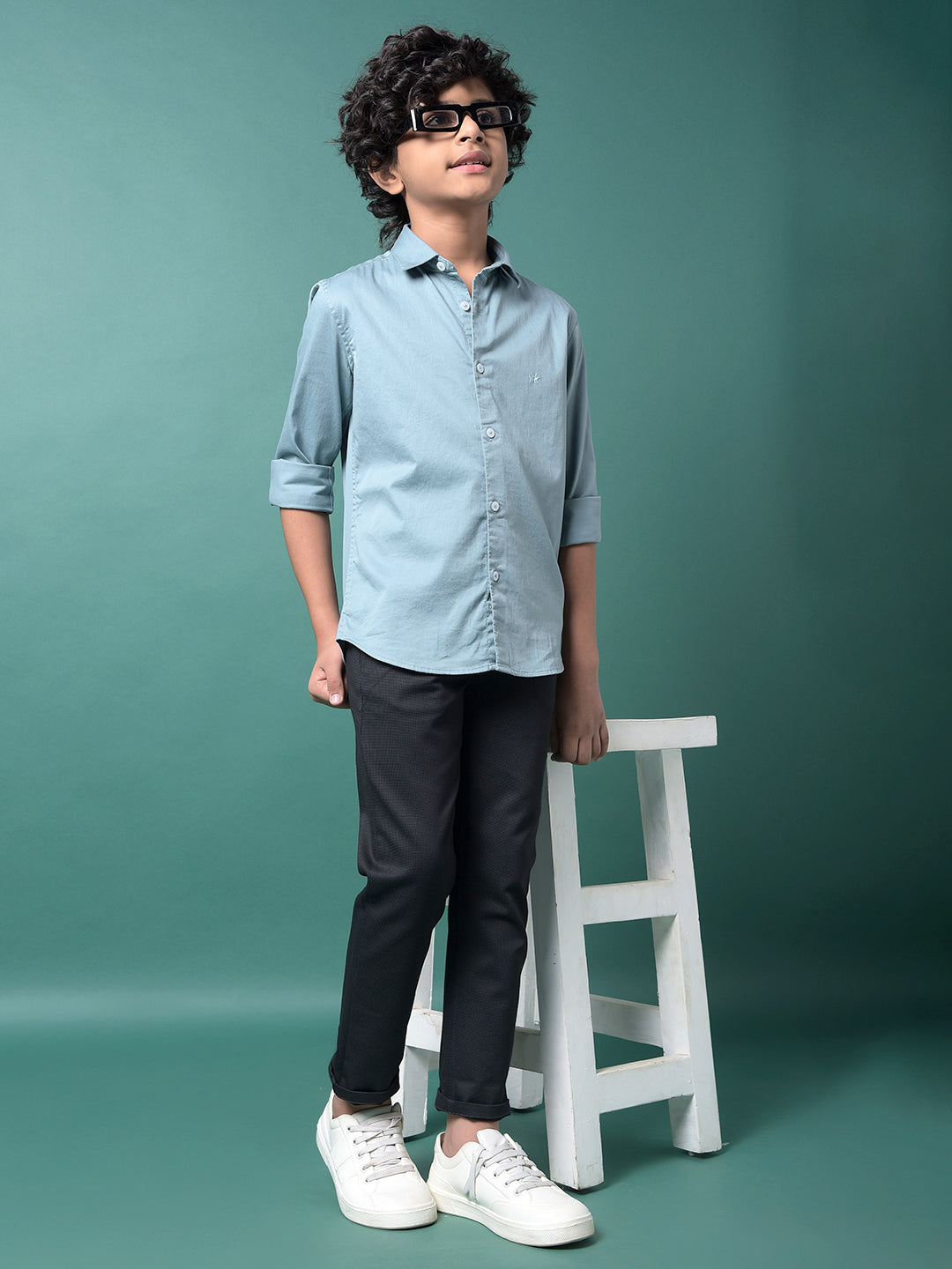 Black Printed Trousers-Boys Trousers-Crimsoune Club