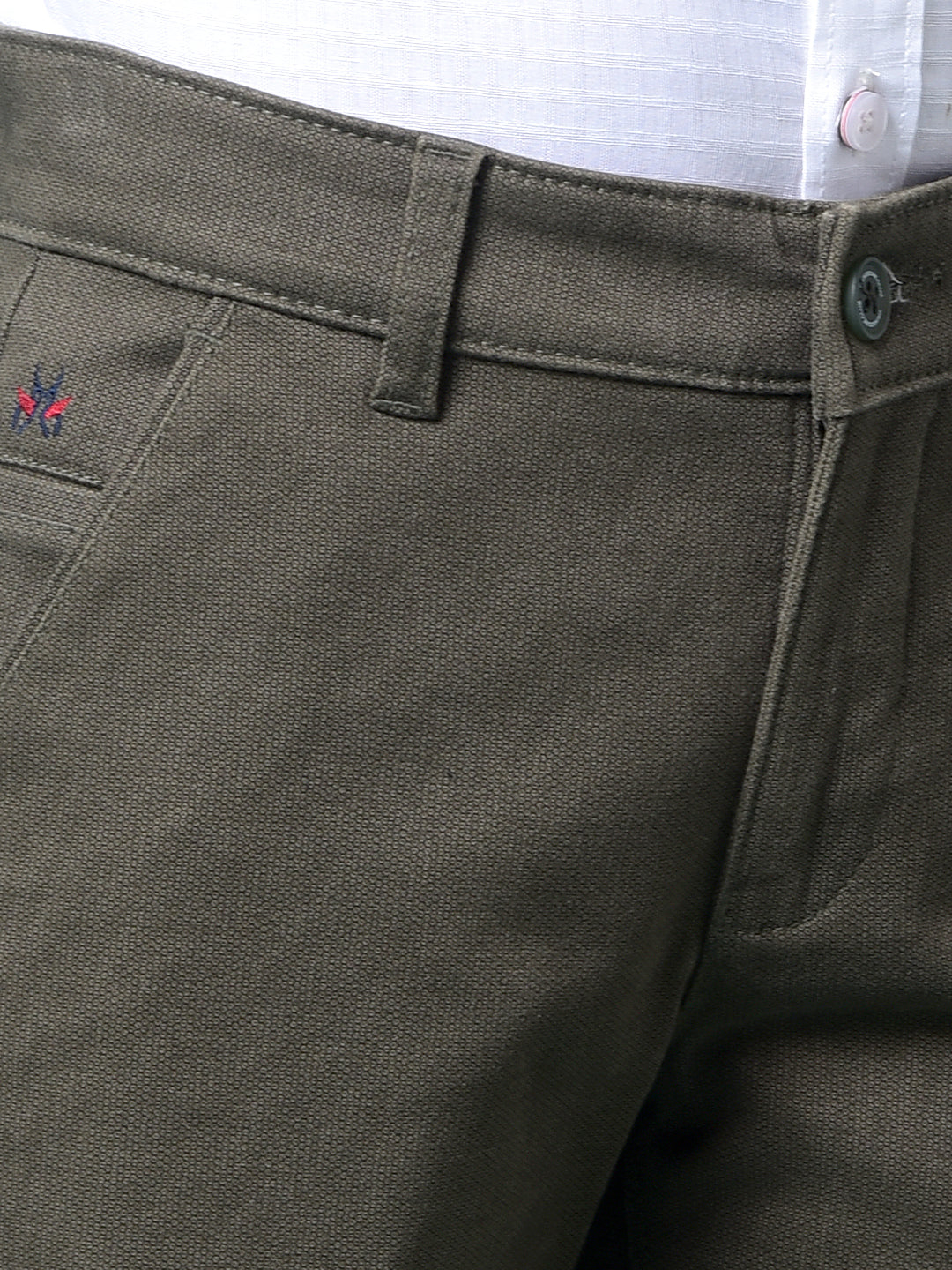 Olive Printed Trousers-Boys Trousers-Crimsoune Club
