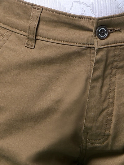 Brown Cargo Trousers-Boys Trousers-Crimsoune Club