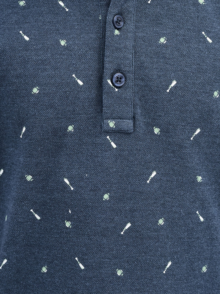 Printed Blue T-shirt-Boys T-Shirts-Crimsoune Club