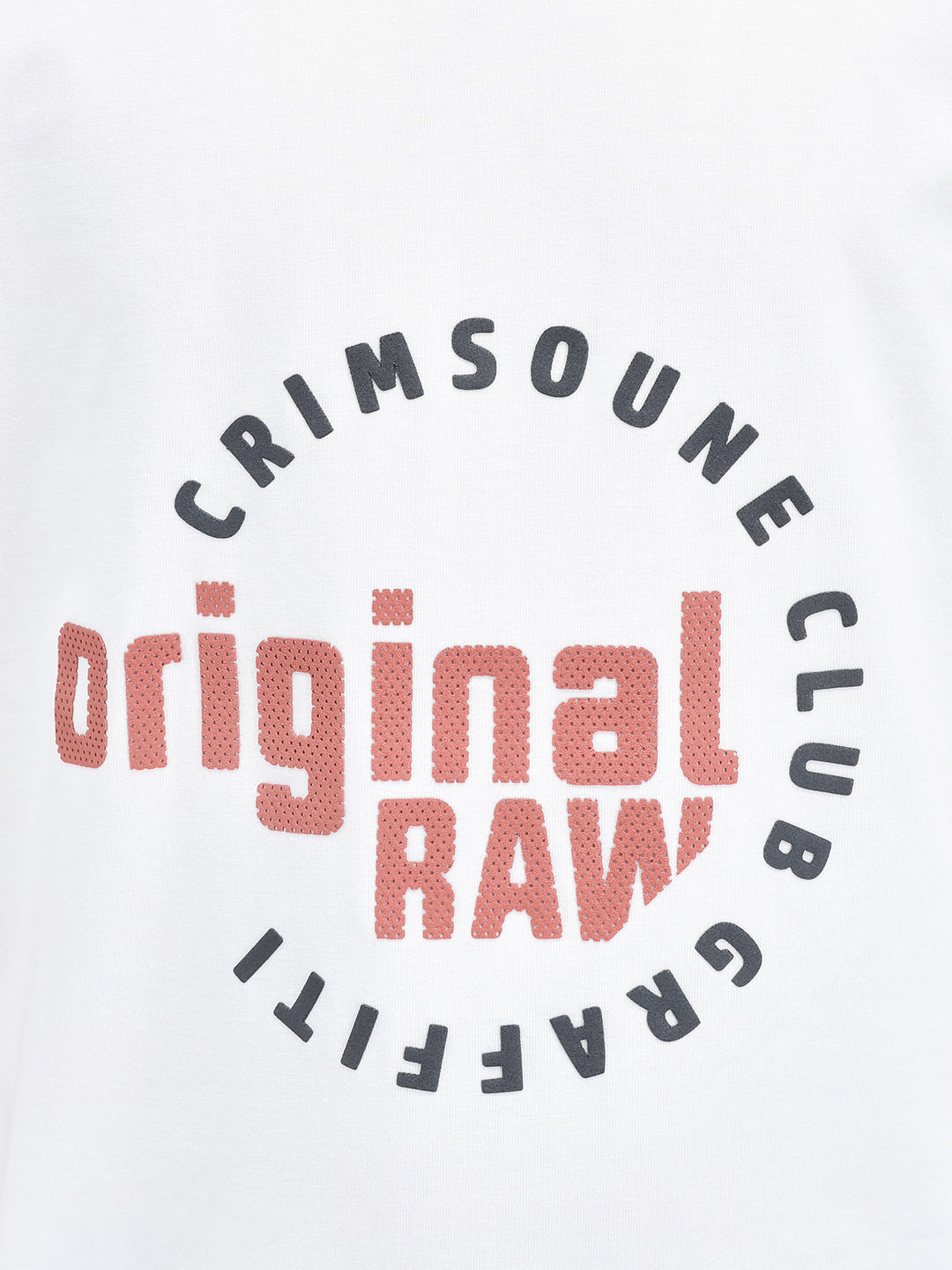 Typography White T-shirt-Boys T-Shirts-Crimsoune Club