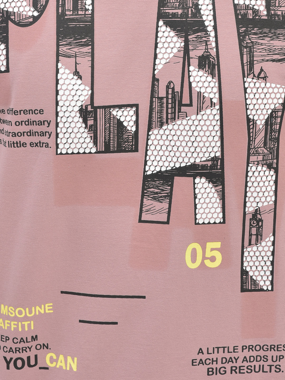 Graphic Pink T-shirt-Boys T-Shirts-Crimsoune Club