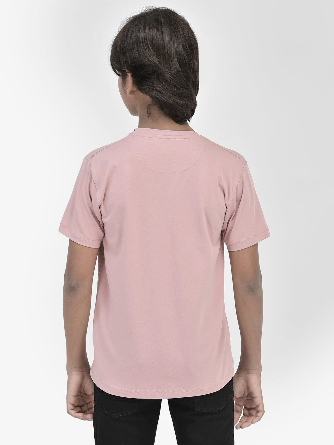 Graphic Pink T-shirt-Boys T-Shirts-Crimsoune Club