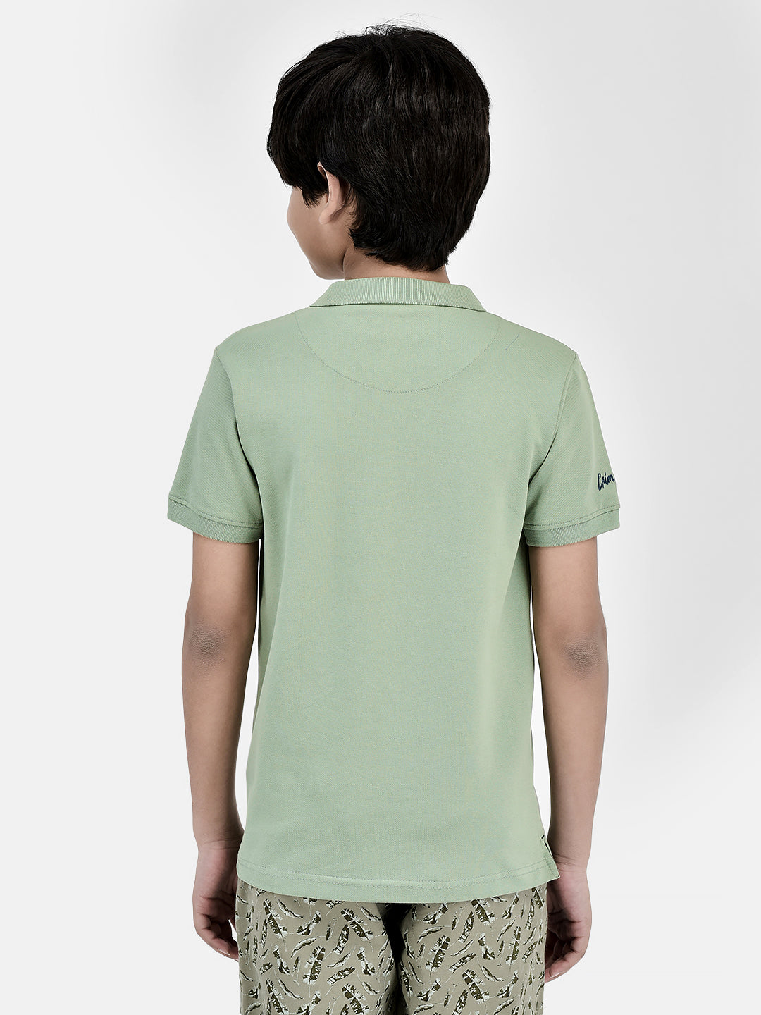 Green T-shirt-Boys T-Shirts-Crimsoune Club
