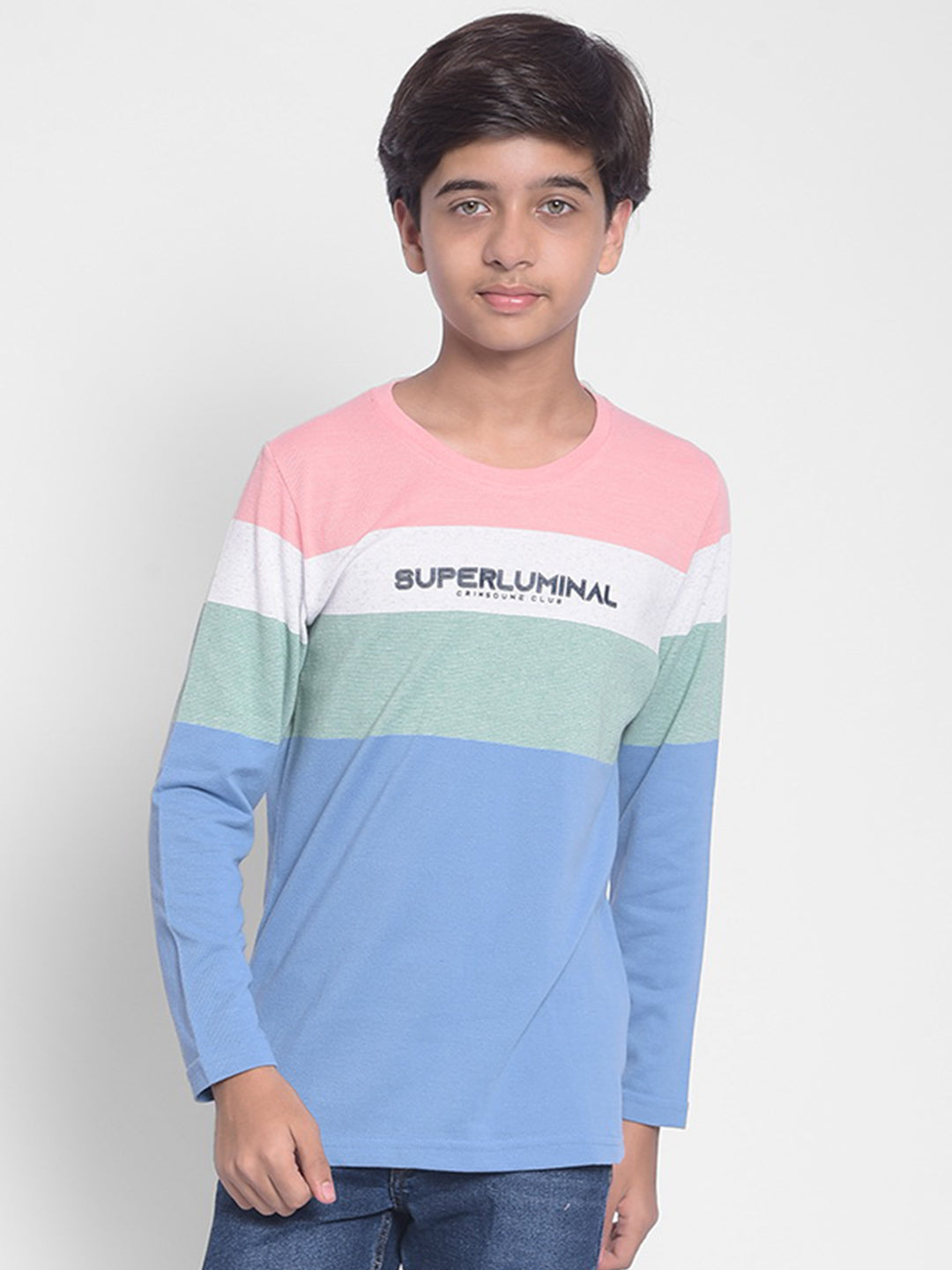 Multicolor Striped T-Shirt-Boy T-shirts-Crimsoune Club