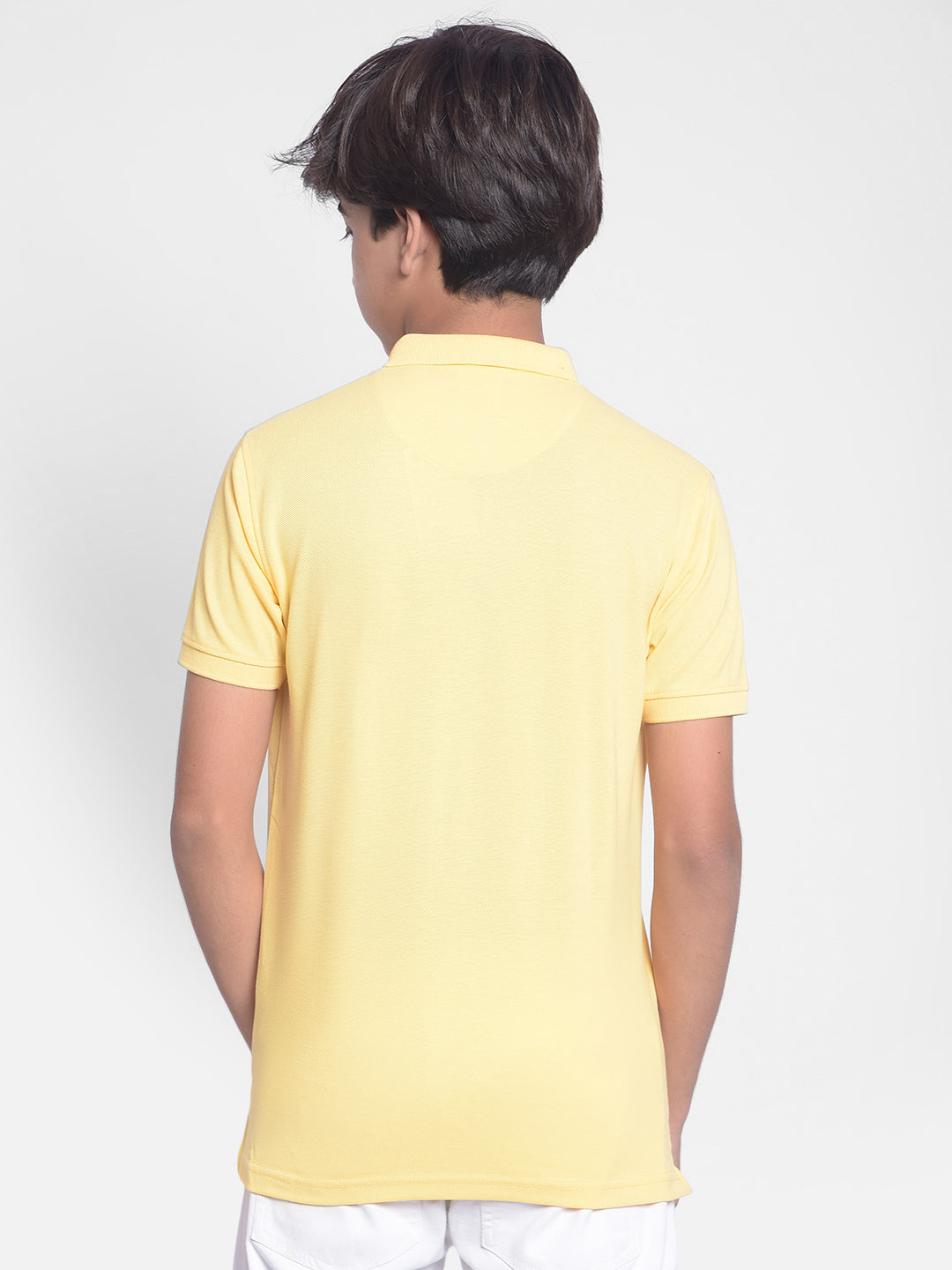 Yellow Polo T-shirt-Boys T-shirts-Crimsoune Club