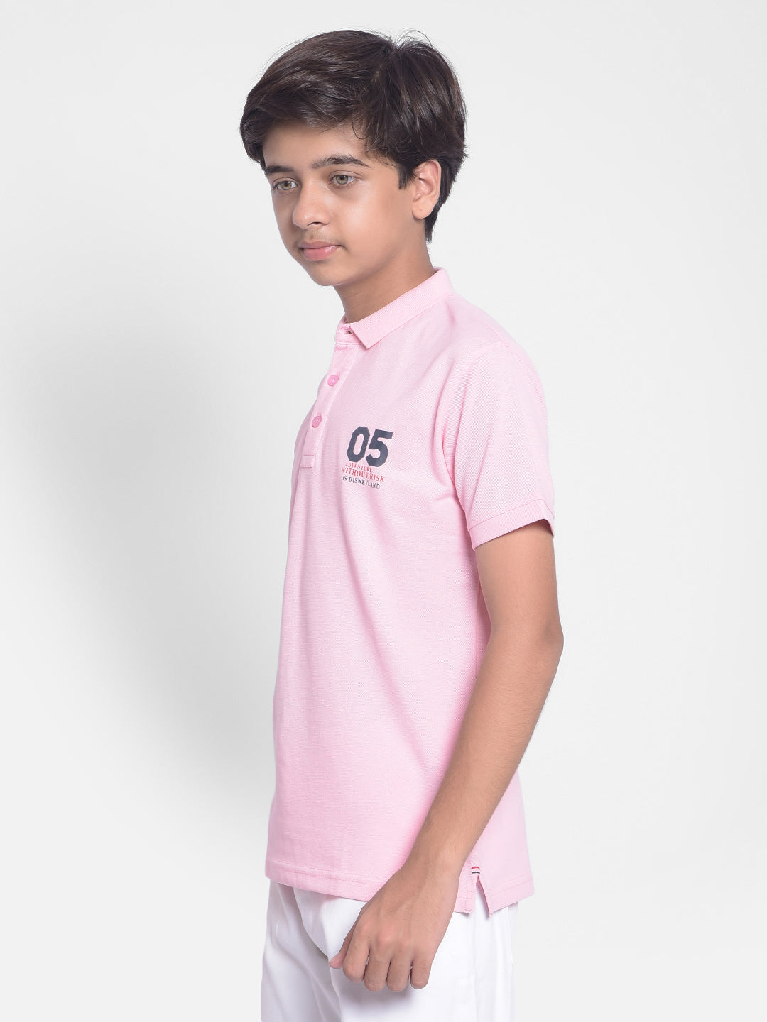 Pink Polo T-shirt-Boys T-shirts-Crimsoune Club