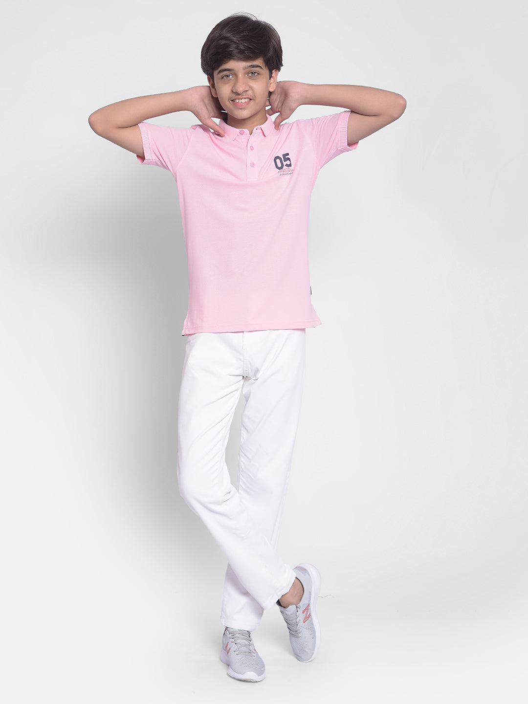 Pink Polo T-shirt-Boys T-shirts-Crimsoune Club