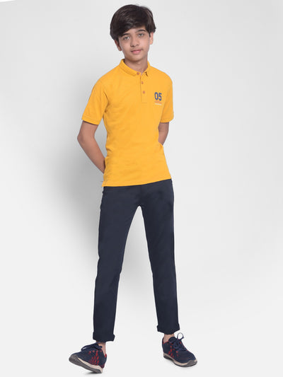 Mustard Polo T-shirt-Boys T-shirt-Crimsoune Club