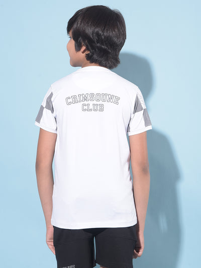 Grey Typographic Printed T-Shirt-Boys T-Shirts-Crimsoune Club