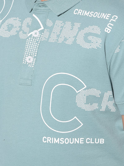 Green Typographic Printed T-Shirt-Boys T-Shirts-Crimsoune Club