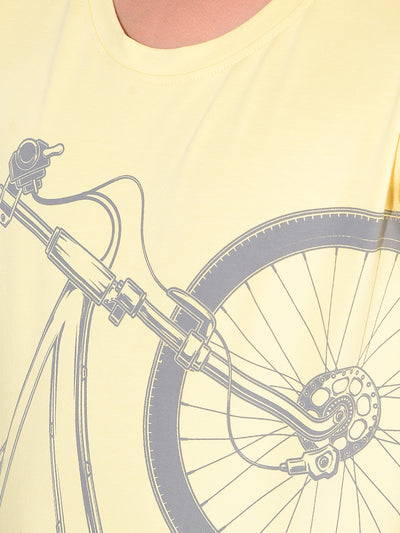 Yellow Graphic Print T-Shirt-Boys T-Shirts-Crimsoune Club