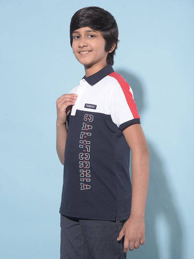 Red Typographic Printed T-Shirt-Boys T-Shirts-Crimsoune Club