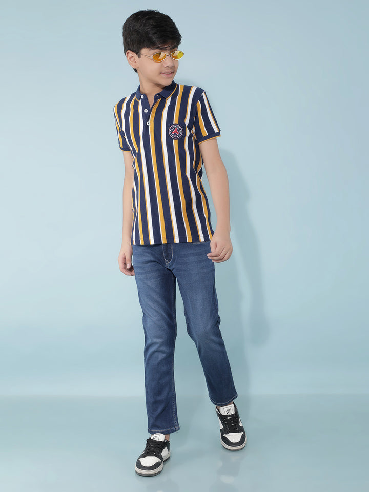 Multi Color Color-Blocked T-Shirt-Boys T-Shirts-Crimsoune Club