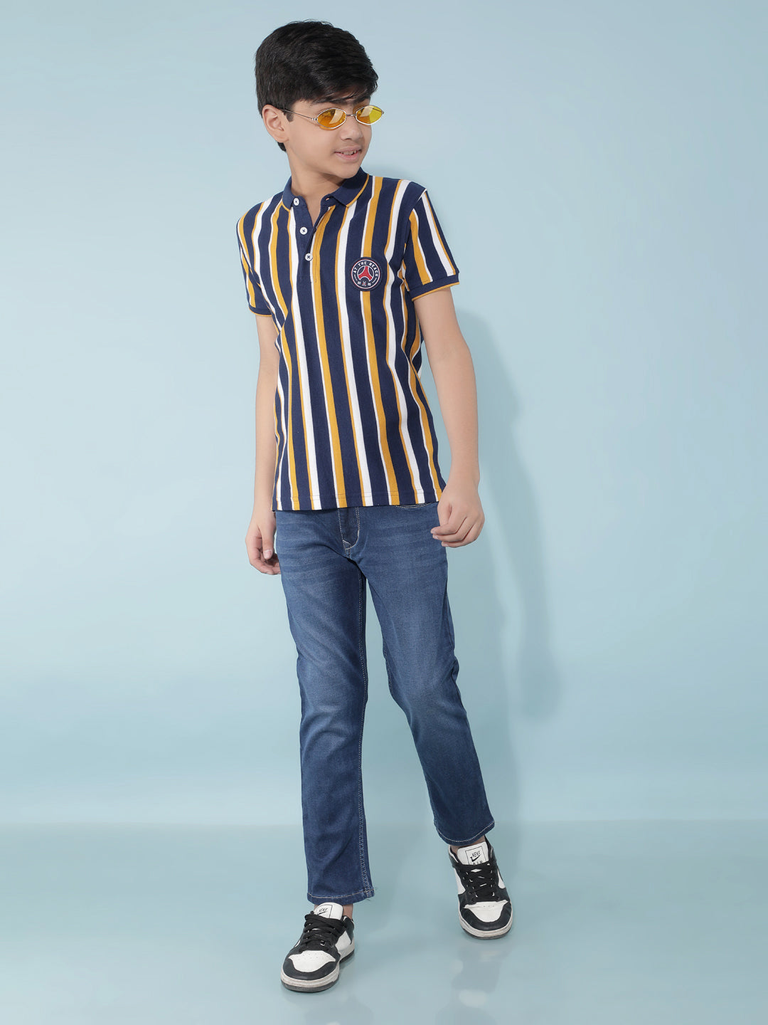 Multi Color Color-Blocked T-Shirt-Boys T-Shirts-Crimsoune Club