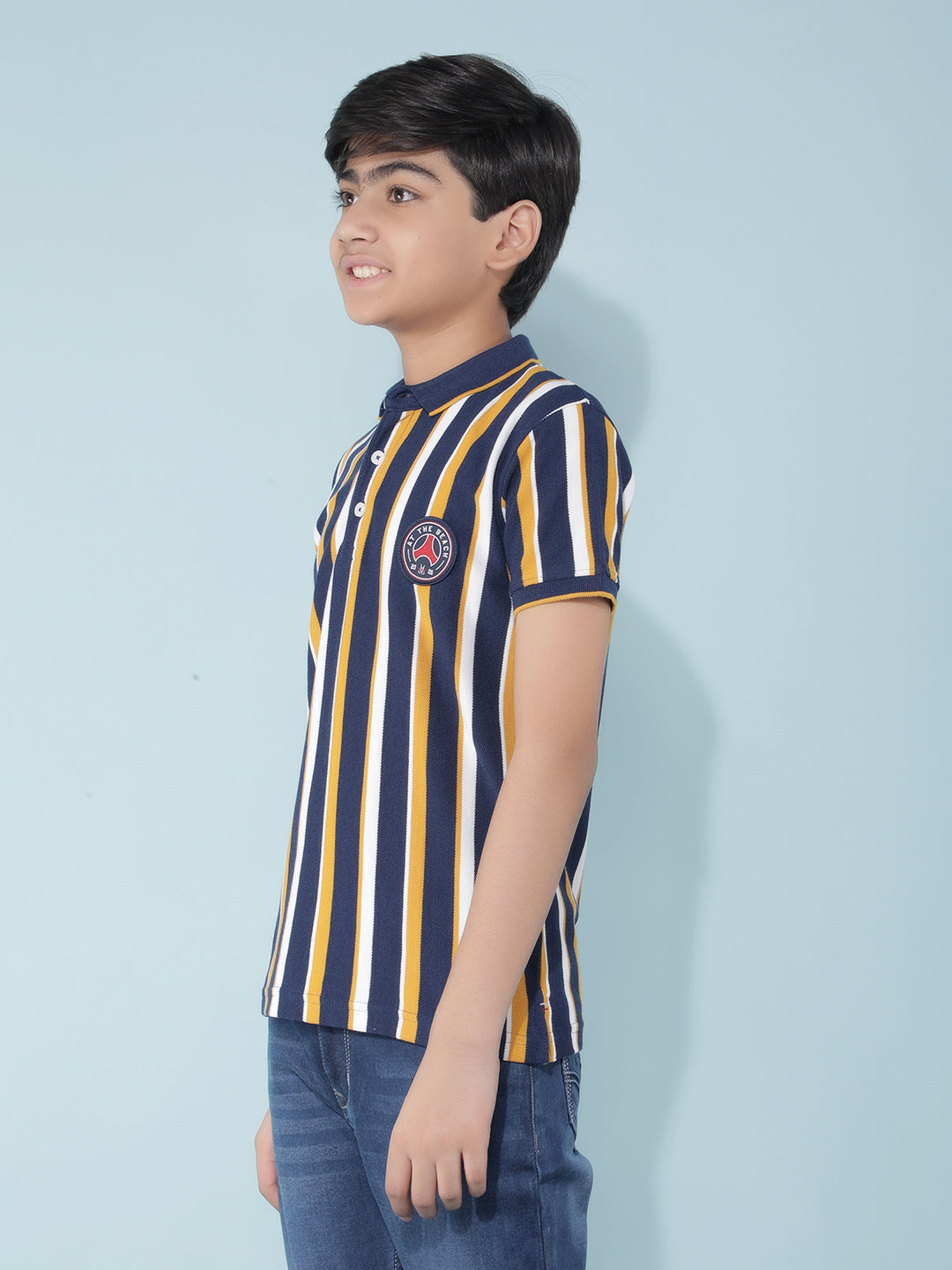 Multi Color Color-Blocked T-Shirt-Boys T-Shirts-Crimsoune Club