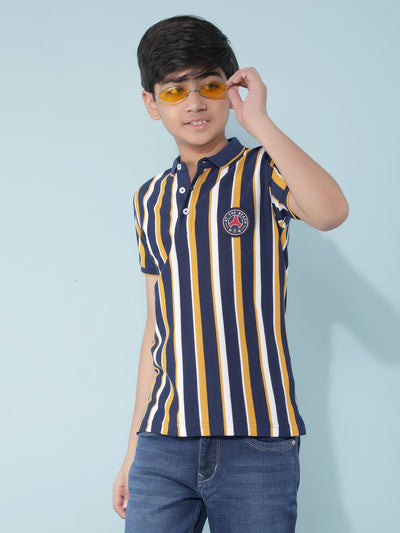 Multi Color Color-Blocked T-Shirt-Boys T-Shirts-Crimsoune Club