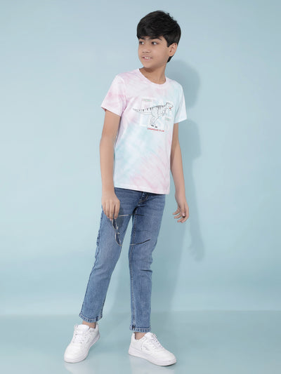 Multi Color Graphic Print T-Shirt-Boys T-Shirts-Crimsoune Club