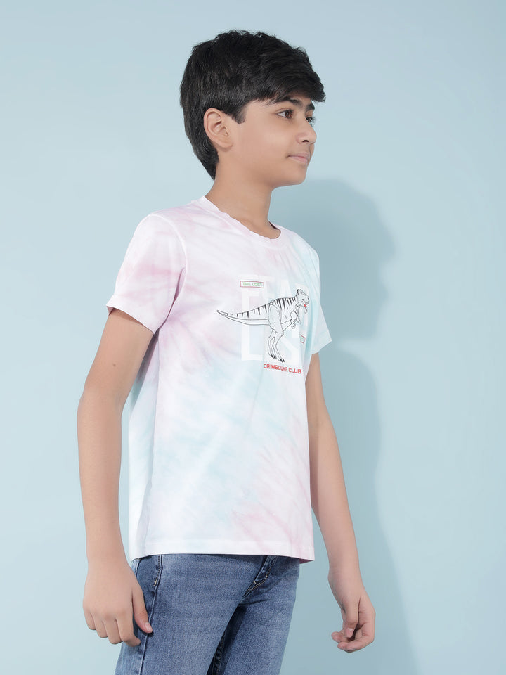 Multi Color Graphic Print T-Shirt-Boys T-Shirts-Crimsoune Club