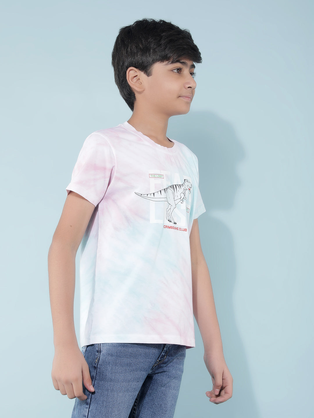 Multi Color Graphic Print T-Shirt-Boys T-Shirts-Crimsoune Club