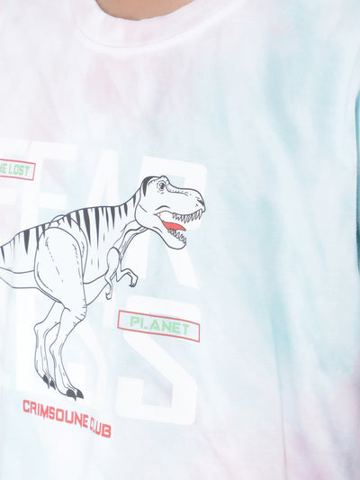 Multi Color Graphic Print T-Shirt-Boys T-Shirts-Crimsoune Club
