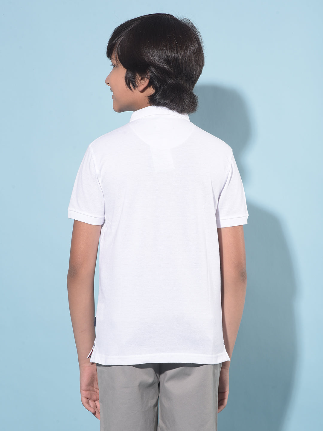 White Typographic Printed T-Shirt-Boys T-Shirts-Crimsoune Club