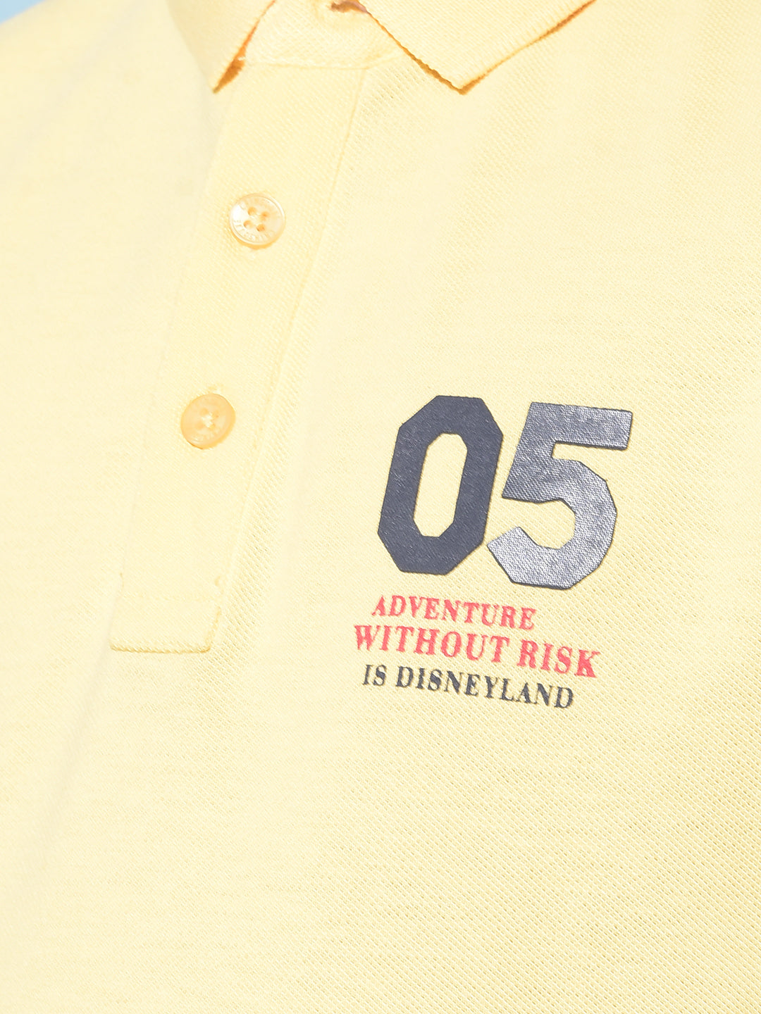 Yellow Typographic Printed T-Shirt-Boys T-Shirts-Crimsoune Club