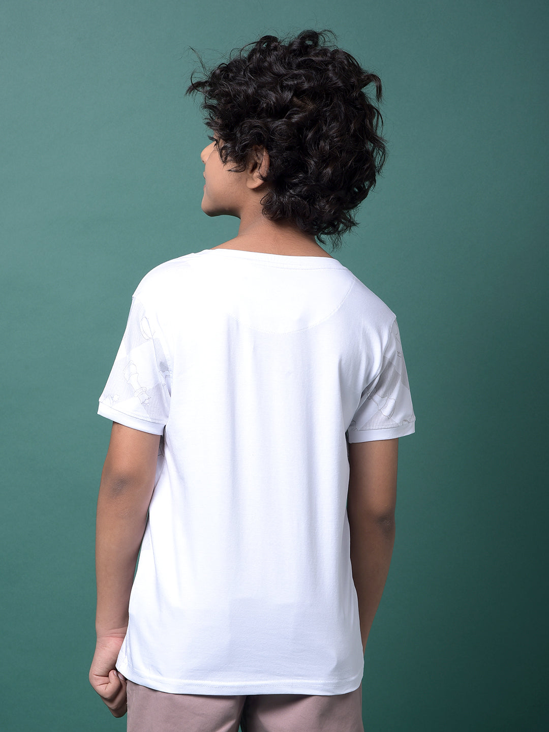 Grey Graphic Print T-Shirt-Boys T-Shirts-Crimsoune Club