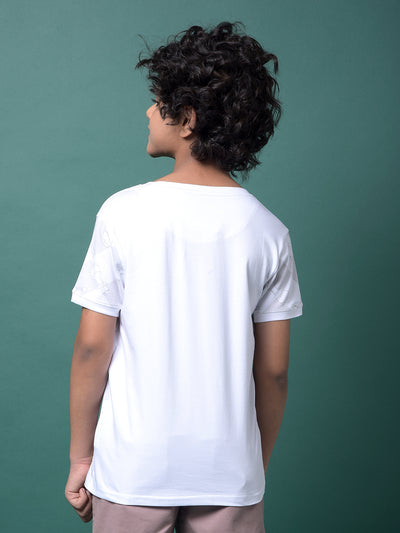 Grey Graphic Print T-Shirt-Boys T-Shirts-Crimsoune Club