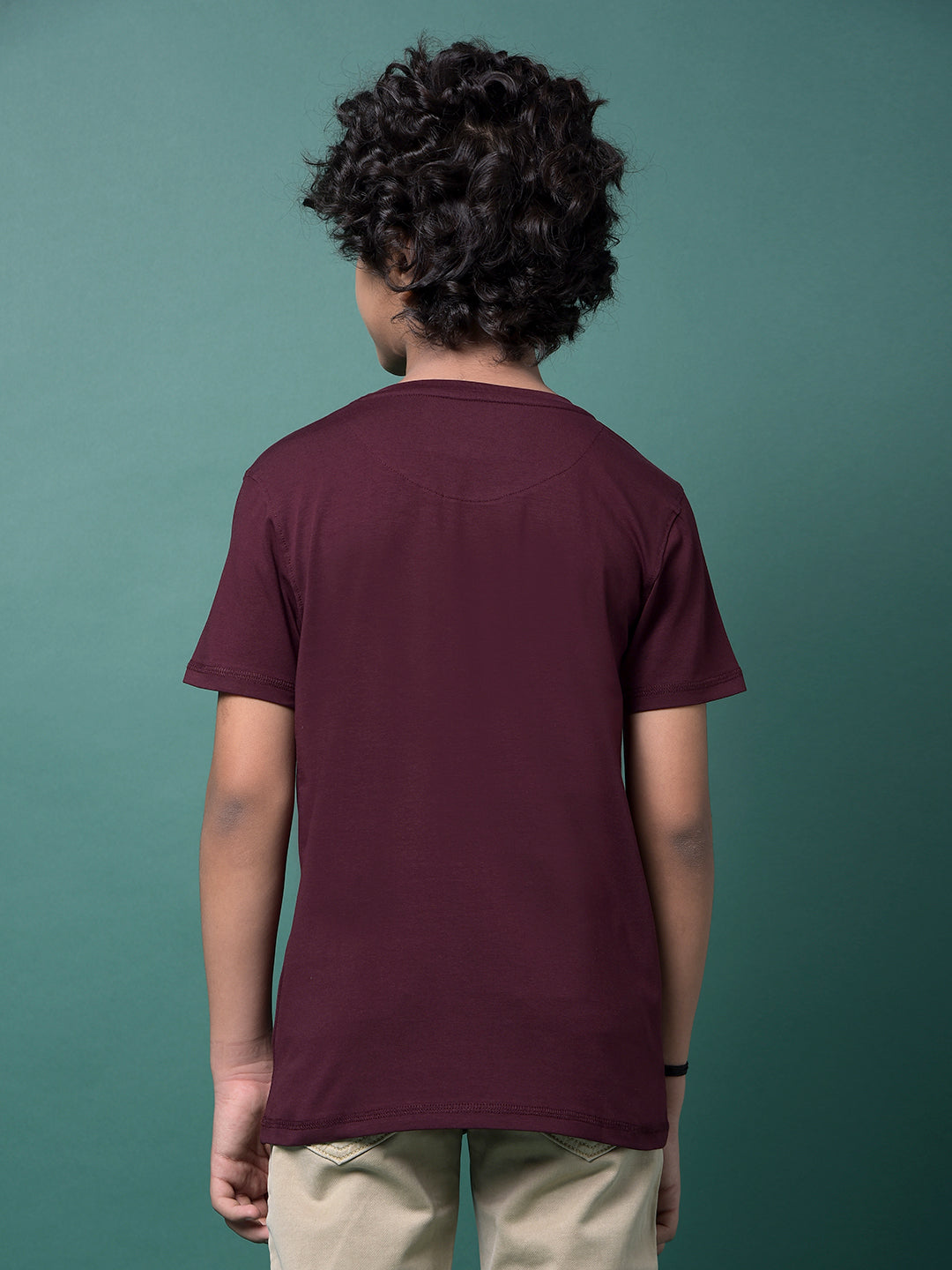 Wine Embellished T-Shirt-Boys T-Shirts-Crimsoune Club