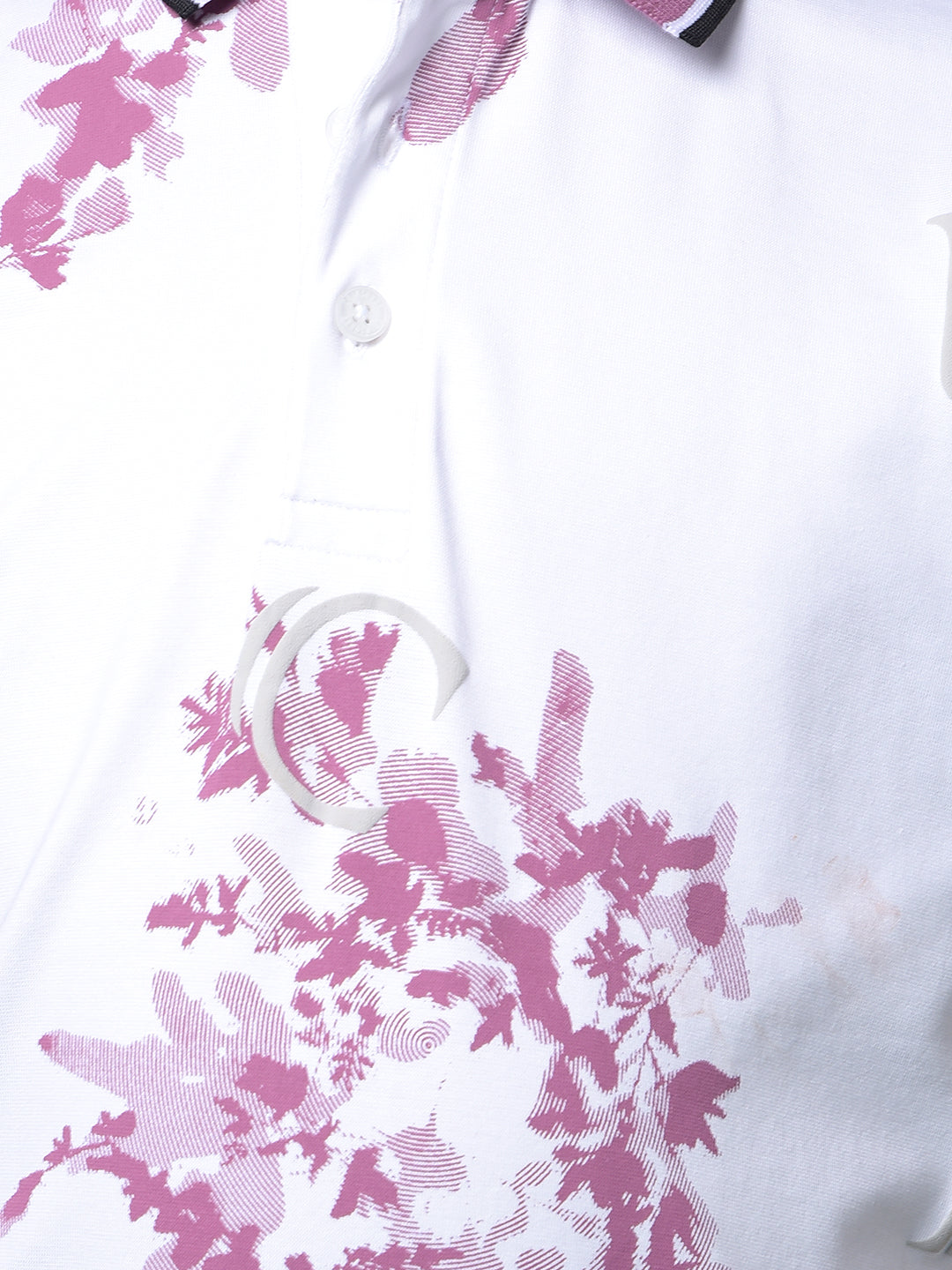 Purple Floral Print Polo Neck T-Shirt-Boys T-Shirts-Crimsoune Club