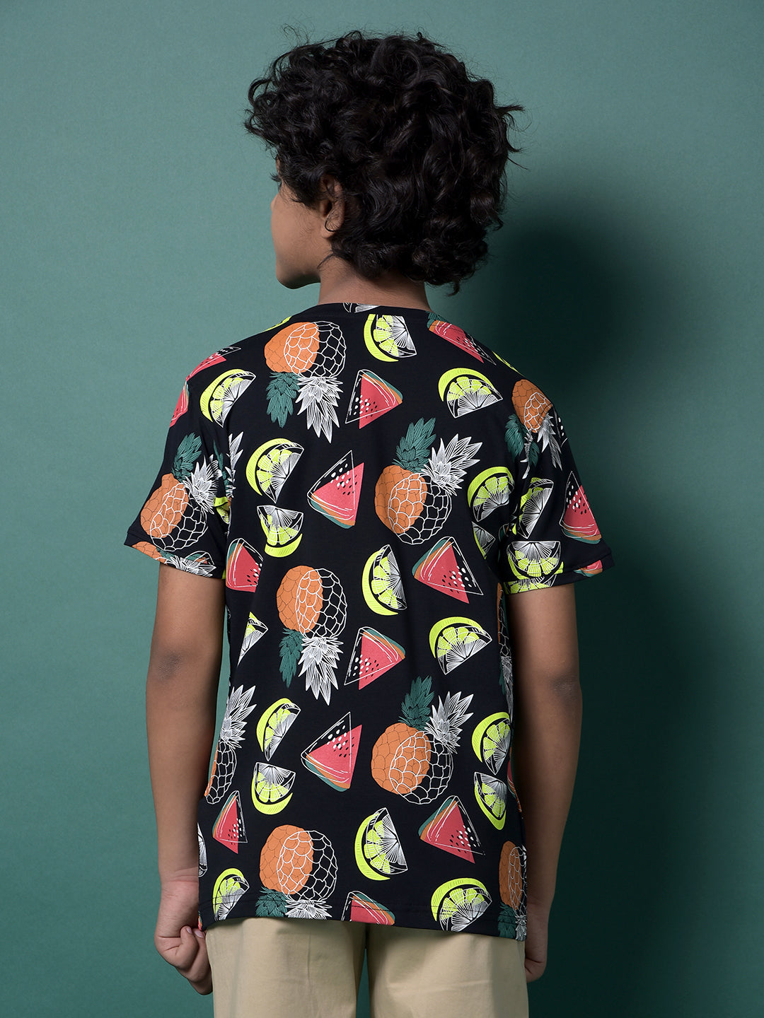 Navy Blue Printed T-Shirt-Boys T-Shirts-Crimsoune Club