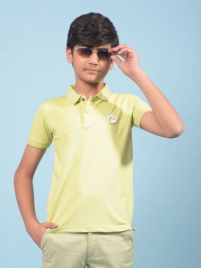 Green Polo-Neck T-Shirt-Boys T-Shirts-Crimsoune Club