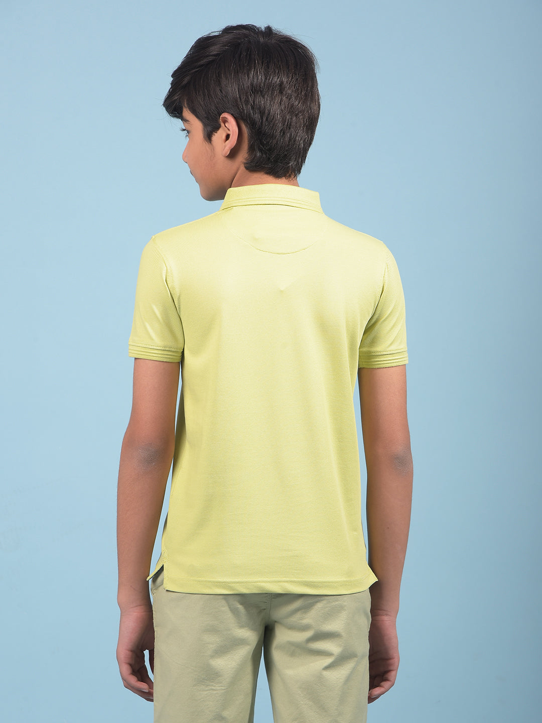 Green Polo-Neck T-Shirt-Boys T-Shirts-Crimsoune Club