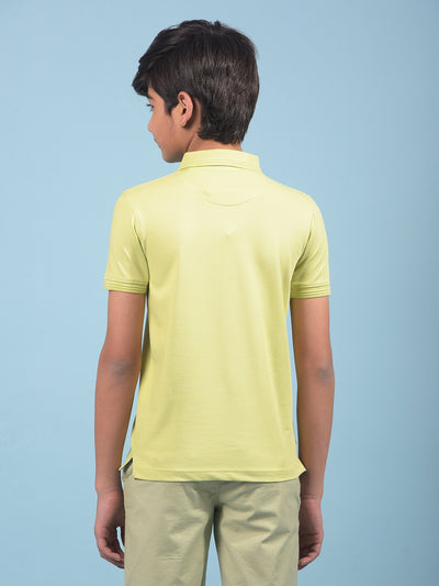 Green Polo-Neck T-Shirt-Boys T-Shirts-Crimsoune Club