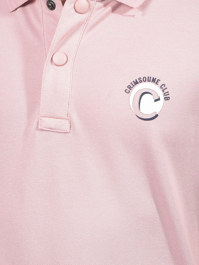 Pink Polo-Neck T-Shirt-Boys T-Shirts-Crimsoune Club