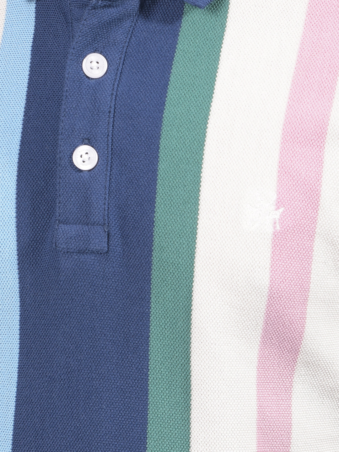 Multi-Color Vertical Stripes 100% Cotton Polo-Neck T-Shirt-Boys T-Shirts-Crimsoune Club