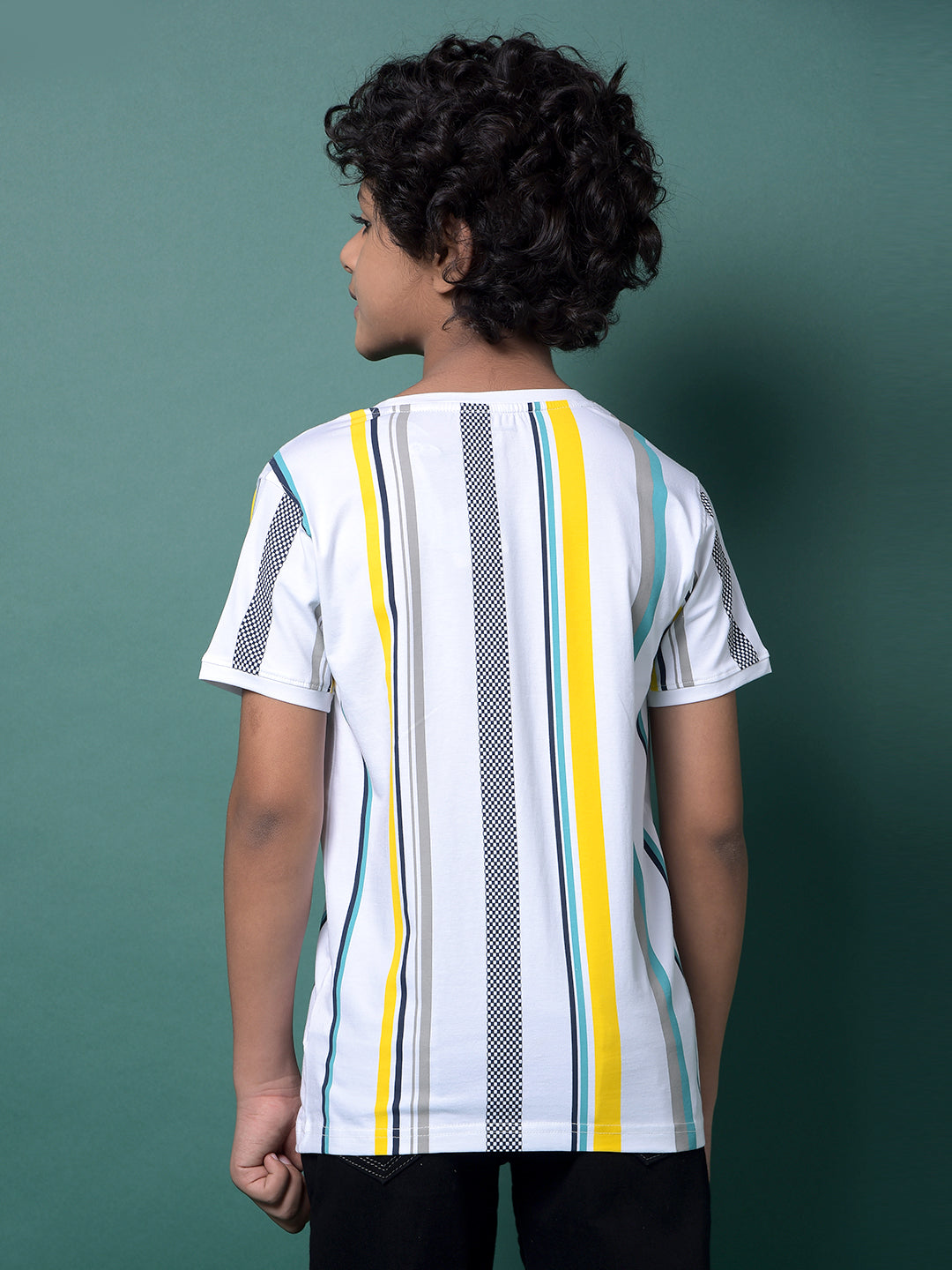 Multi-Color Vertical Stripes T-Shirt-Boys T-Shirts-Crimsoune Club