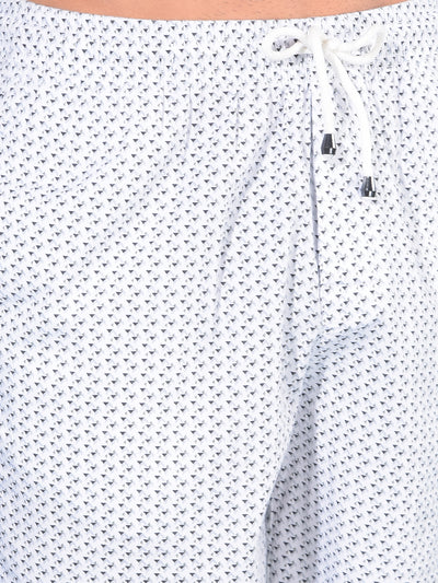 Grey Printed 100% Cotton Lounge Shorts-Men Lounge Shorts-Crimsoune Club