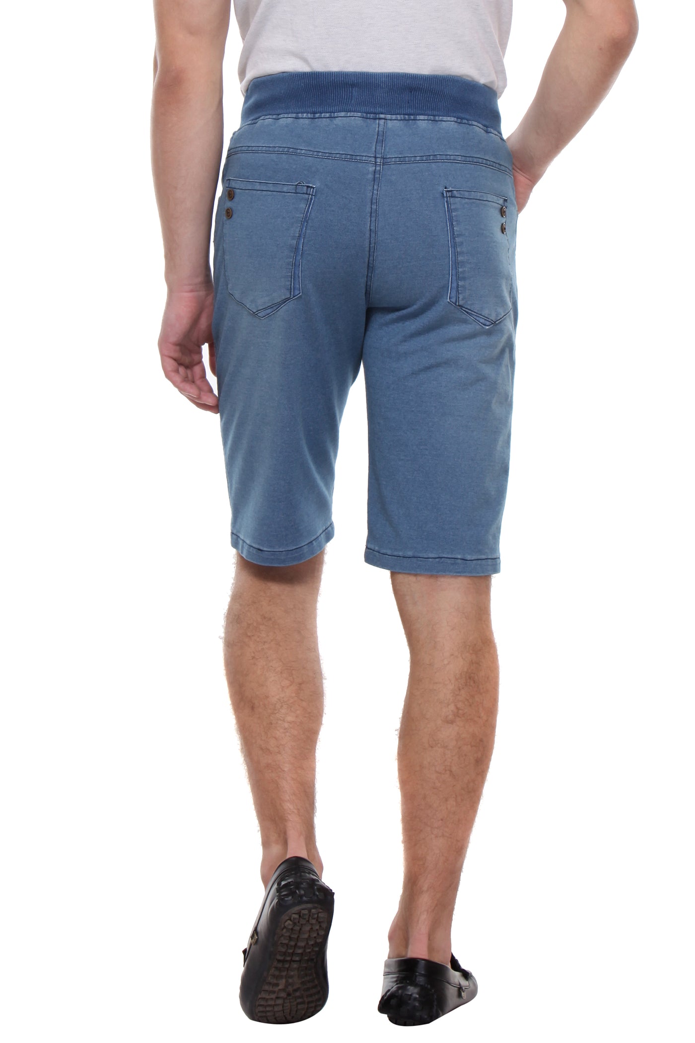 Blue Solid Shorts-Men Shorts-Crimsoune Club