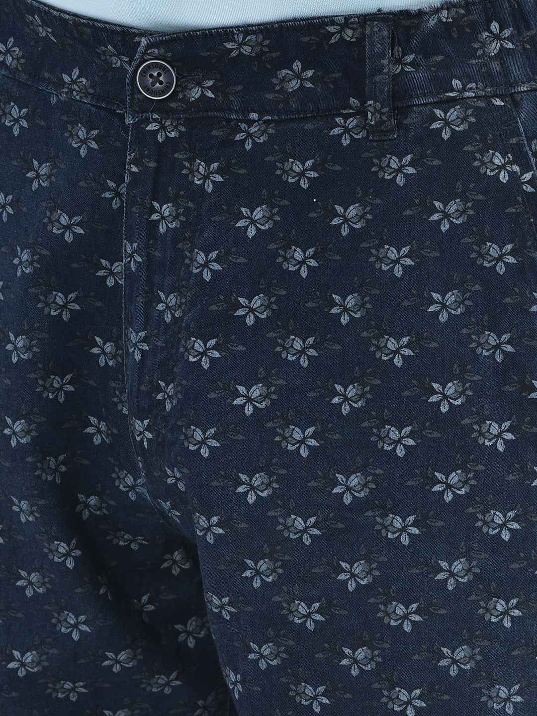 Floral Navy Blue Shorts-Men Shorts-Crimsoune Club