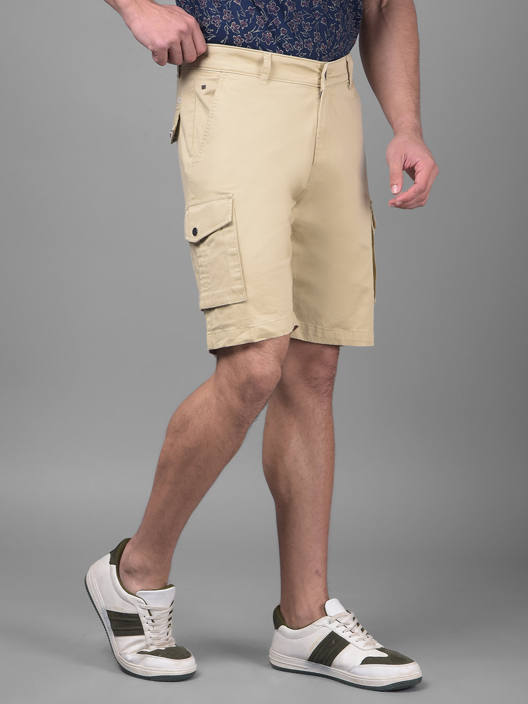 Khaki Shorts-Men Shorts-Crimsoune Club