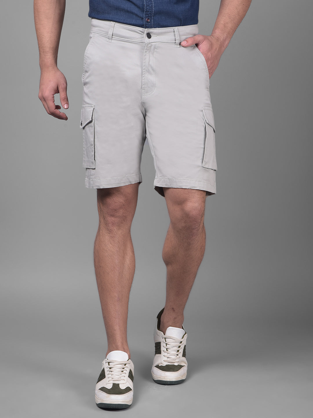 Grey Shorts-Men Shorts-Crimsoune Club