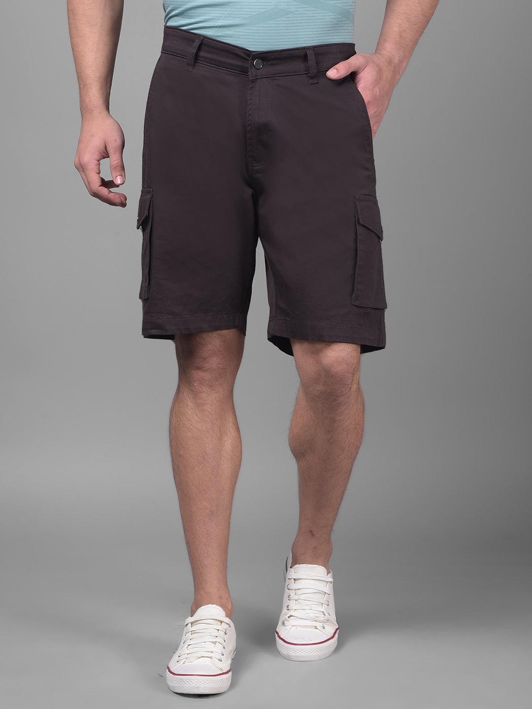 Brown Shorts-Men Shorts-Crimsoune Club