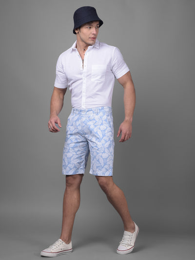 Blue Urban Shorts-Men Shorts-Crimsoune Club