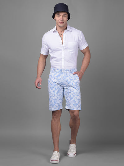 Blue Urban Shorts-Men Shorts-Crimsoune Club