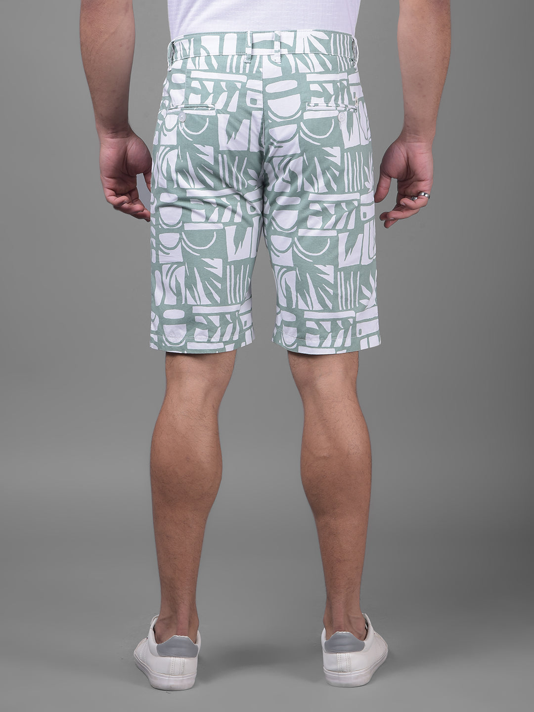 Green Urban Shorts-Men Shorts-Crimsoune Club